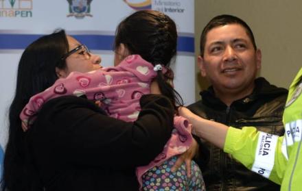 El pasado 15 de agosto, Anahí se reencontró con sus familiares, luego de ser secuestrada en el barrio Pueblo Nuevo, en el sur de Quito.