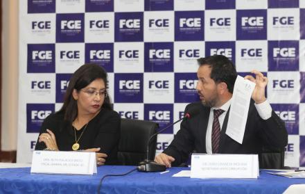 Resultados. El miércoles pasado, la fiscal Ruth Palacios y el secretario Anticorrupción Iván Granda informaron los resultados del viaje a Brasil. 