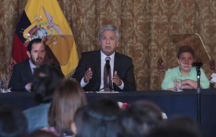 Referencial. Lenín Moreno recibía una pensión de 4.057 dólares desde que dejó en 2013 la vicepresidencia.