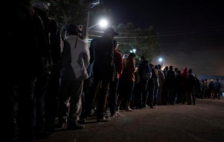 Caravana de migrantes centroamericanos en su trayecto a Estados Unidos.