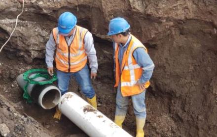 La obra forma parte del proyecto ‘Programa de Agua Potable y Alcantarillado para Quito’.