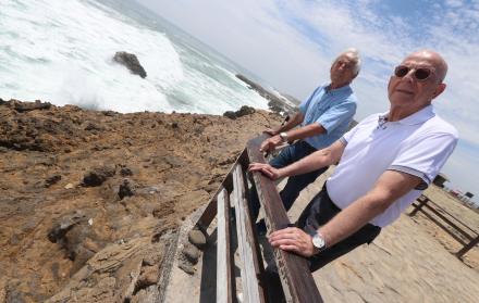 Santa Elena. Kurt Maier y Kjell Edwall comparten el gusto por los naufragios coloniales.