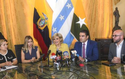 El acto tuvo lugar en el Municipio de Guayaquil.