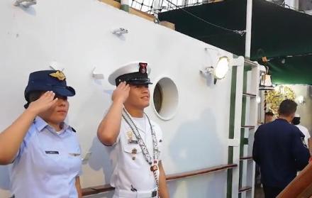 Las cadetes del ARC Gloria llegaron a Guayaquil