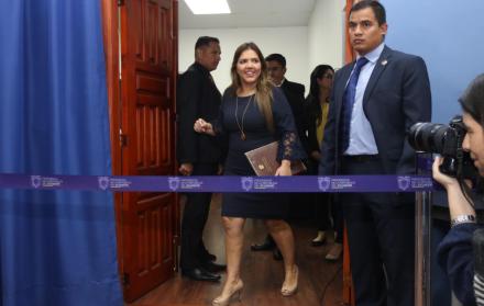 Declaración. María Alejandra Vicuña brindó declaraciones el martes. El 29 de noviembre dio una entrevista radial.