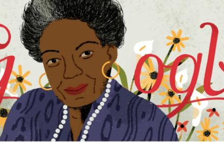 Los versos de Maya Angelou se toman Google