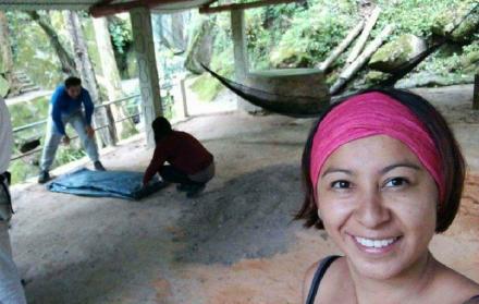 Nathaly Salazar, en una fotografía tomada en su periplo por Perú. Ella gustaba mucho de las aventuras.