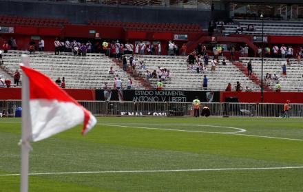 El estadio Monumental de River donde se tenía previsto jugar la final.