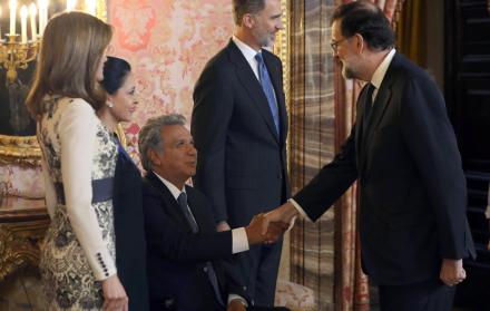 Lenín Moreno en su visita a España.