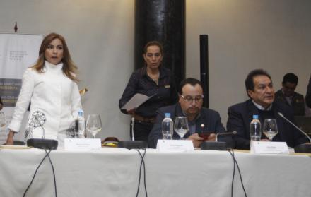 La presidenta encargada de la Comisión de Fiscalización, Kharla Chávez