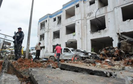 Luegar de la explosión en San Lorenzo.