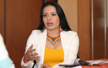 Diana Atamaint es la vicepresidenta del Consejo Nacional Electoral de transición.