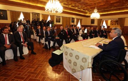 Presidente Lenín Moreno se reunió con e Cuerpo Diplomático.
