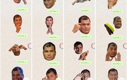 Stickers de WhatsApp con tinte político