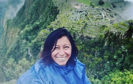 Nathaly Salazar Ayala en una imagen tomada durante su viaje por Latinoamérica. 