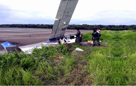 El accidentre de la avioneta Cessna con matrícula falsa de México.