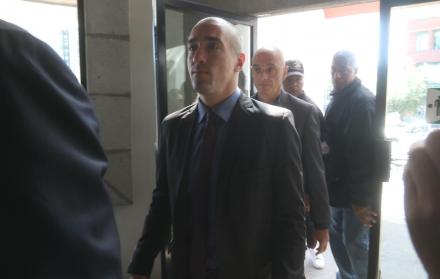 Parte de los asistentes a la audiencia que luego fue cancelada.