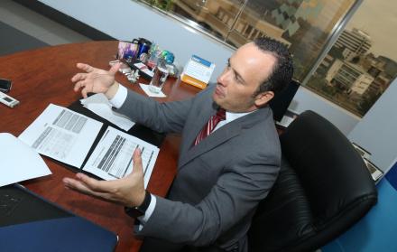 Director regional del Servicio de Rentas Internas en Guayas, Juan Miguel Avilés.