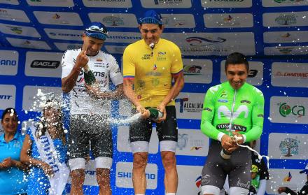El podio de los ganadores.