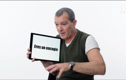 Antonio Banderas se divierte explicando la jerga española