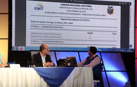 Miembros del Consejo Nacional Electoral (CNE) ejecutaron el enceramiento de la base de datos del Sistema de Transmisión de Procesamiento de Resultados (STPR).