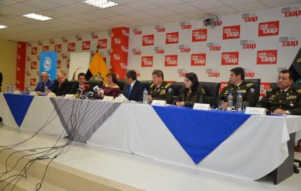 Anuncio. Representantes de varios organismos nacionales e internacionales presentaron la Alerta Emilia.