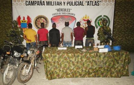 Los detenidos son disidentes de las FARC.
