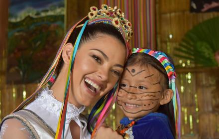 Además de Santo Domingo, Demi-Leigh estuvo en Machala. 