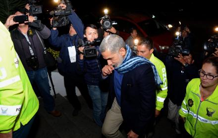 Audiencia a Fernando Alvarado en la Corte Nacional de Justicia, el pasado 9 de agosto de 2018.