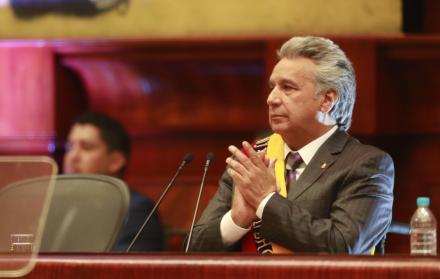 Presidente Lenín Moreno en la Asamblea Nacional.