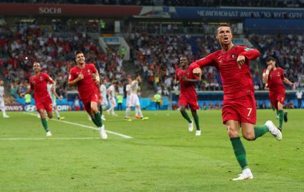 La última anotación de Ronaldo fue en el minuto 87.