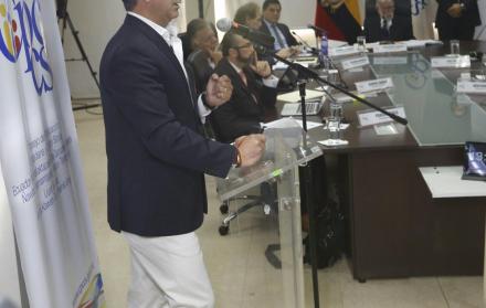 Defensa. Gustavo Jalkh, titular de la Judicatura, el jueves en el Transitorio.