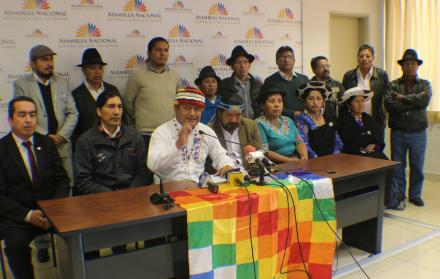 Jaime Vargas, presidente de la CONAIE, indicó que desde el movimiento indígena estarán vigilantes en caso de no dar respuestas al país.