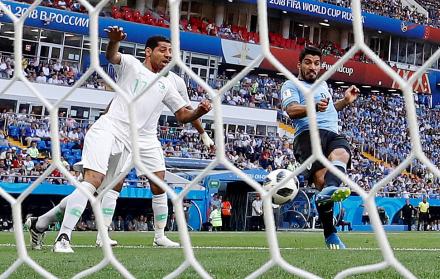 Uruguay derrotó este miércoles 1-0 a Arabia Saudita.