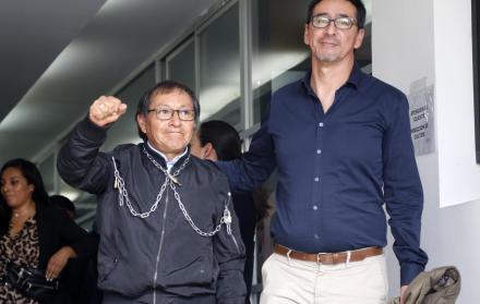 Diálogo. Galo Ortega y Ricardo Rivas piden que se desclasifique todo lo relativo al caso de sus familiares.