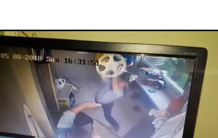 Captura de video. Imágenes de la agresión.