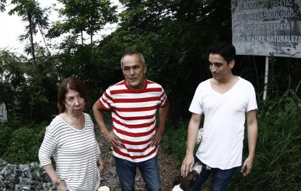 Activistas. Miembros del colectivo que solicitó al Cabildo asumir la administración del bosque Palo Santo.