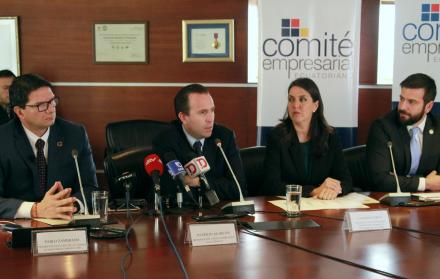 Declaraciones. La mañana de ayer, los representantes de los empresarios del país señalaron que no se debe subir el salario básico para 2019.