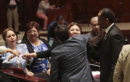 Sofía Espín, una de las férreas simpatizantes de Rafael Correa en la Asamblea, negó todas las acusaciones del ministerio de Justicia sobre su visita a la exagente de Inteligencia, Diana Falcón. 