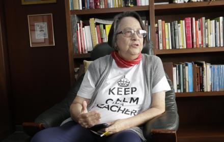 Es fundadora, exrectora y ahora canciller de la Universidad Casa Grande (privada).