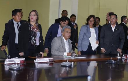 Rueda de prensa donde las autoridades confirmaron la muerte del equipo periodístico. 