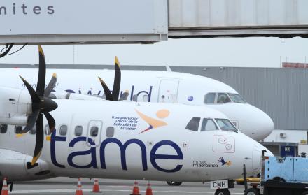 Avión de la empresa Tame.