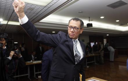 Simpatizantes del exvicepresidente Jorge Glas pedían la nulidad del proceso penal y la restitución de su cargo en la Vicepresidencia.