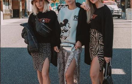 En el caso de Stradivarius han sido ‘influencers’ internacionales las que han presentado la campaña con una línea en honor al aniversario del ratón.