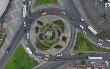 Vista del diseño del distribuidor de tránsito de las avenidas Benjamín Carrión y Felipe Pezo. 