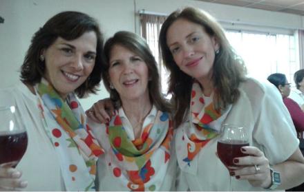 3. Apoyo. Adriana Valle (izq.), Martha Trujillo de Ampuero y Laura María Noboa, son parte del Comité Ejecutivo.
