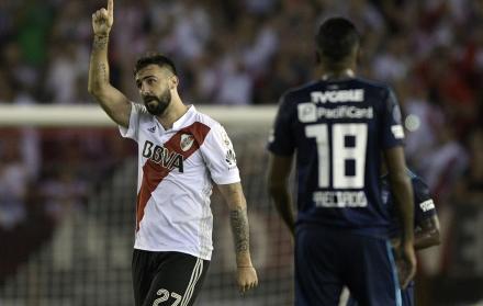 Lucas Pratto aurtor del primer gol.