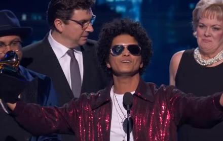 Bruno Mars gana el Grammy como mejor álbum del año, con ‘24K Magic’
