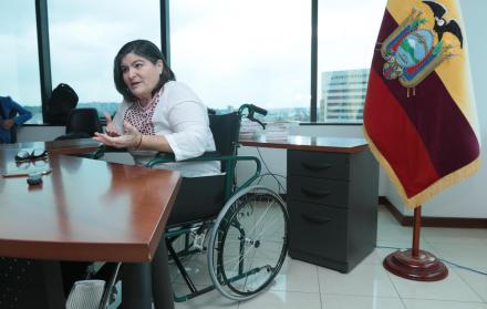 Viaje. La ministra Viteri viajó a Washington (EE. UU.) la semana pasada y ya se encuentra en el país.