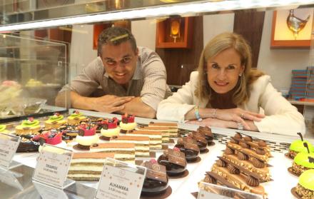Empresarios. André Obiol, gerente, y Catherine Burrus, presidenta de Gourmandises by Yves Thuriès.
